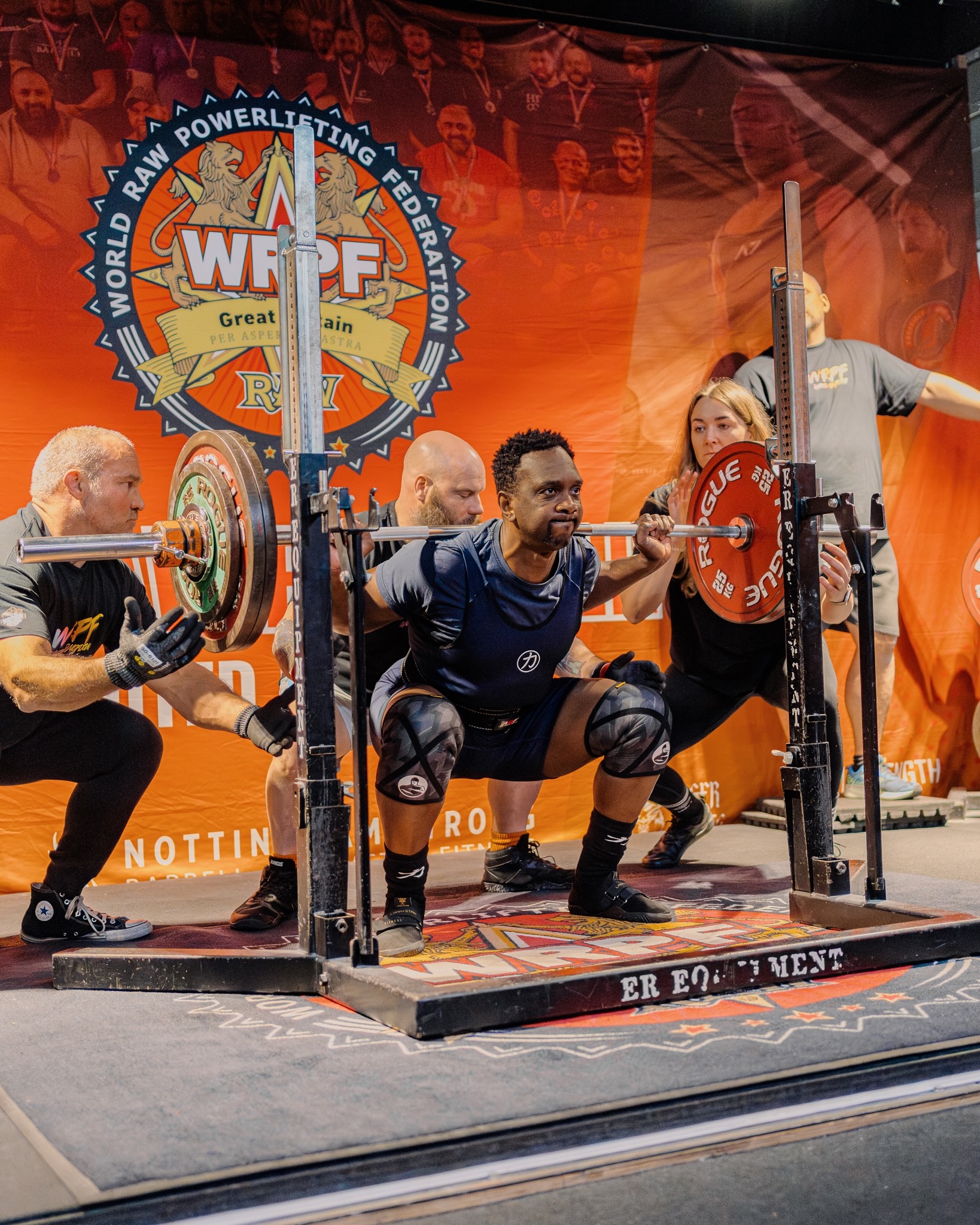 Dwayne Codling competing at the WRPF Great Britain powerlifting competition